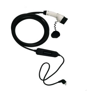 cargador portátil Schuko programado conector completo