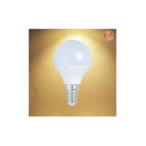 Bombilla LED B45 Casquillo E14 Potencia 6W Cálida Frontal