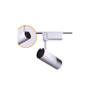 foco blanco orientable carril monofásico luz fría 20W E02