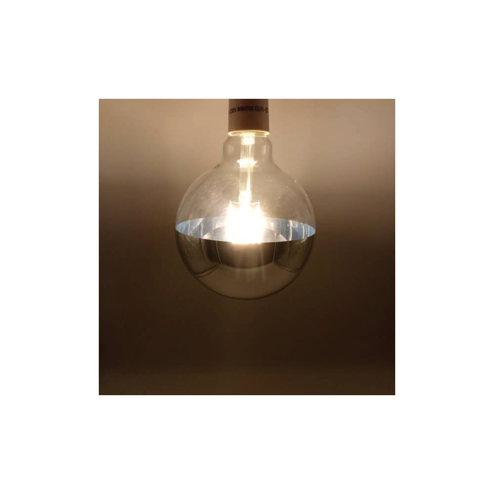 Bombilla G125 Dimable Filamento E27 6W Luz cálida Encendido