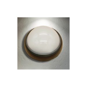 Aplique Jardín Negro Circular 8W Luz neutra