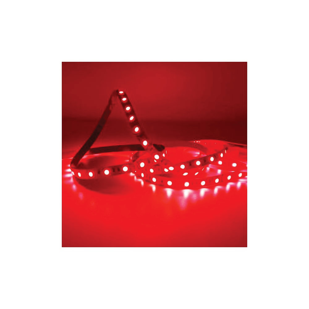 Tira LED 5 metros 12V RGB Interior Color Rojo