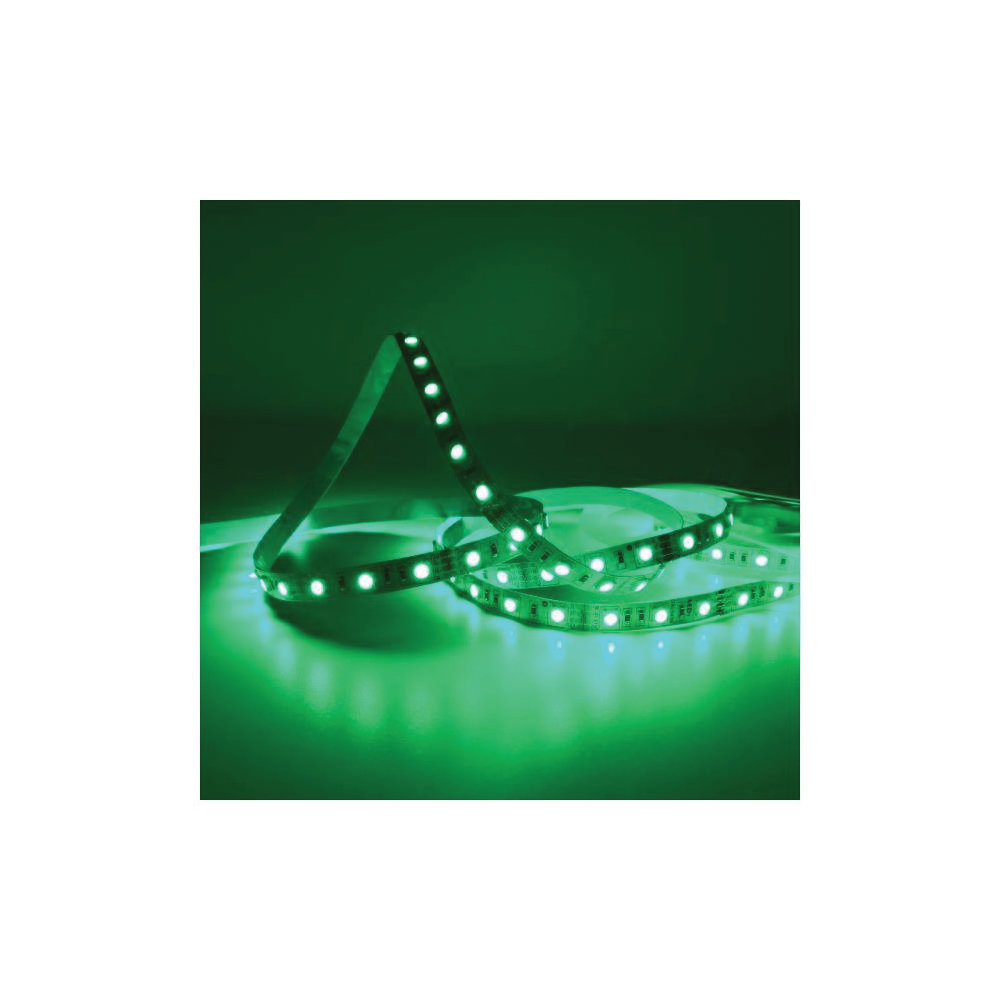 Tira LED 5 metros 12V RGB Interior Color Verde