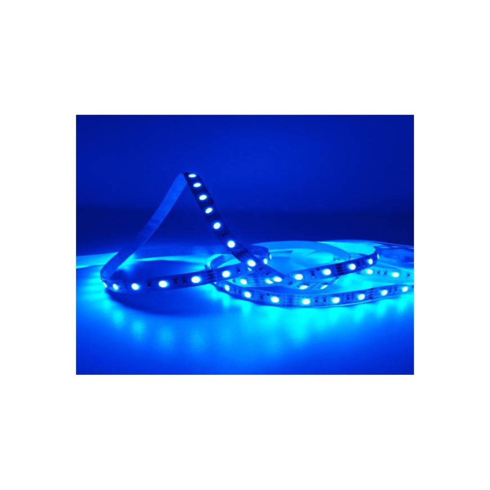 Tira LED 5 metros 12V RGB Interior Color Azul