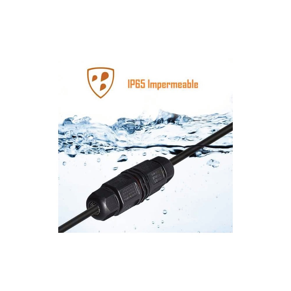 Prensaestopas Negro Exterior 88mm Impermeable