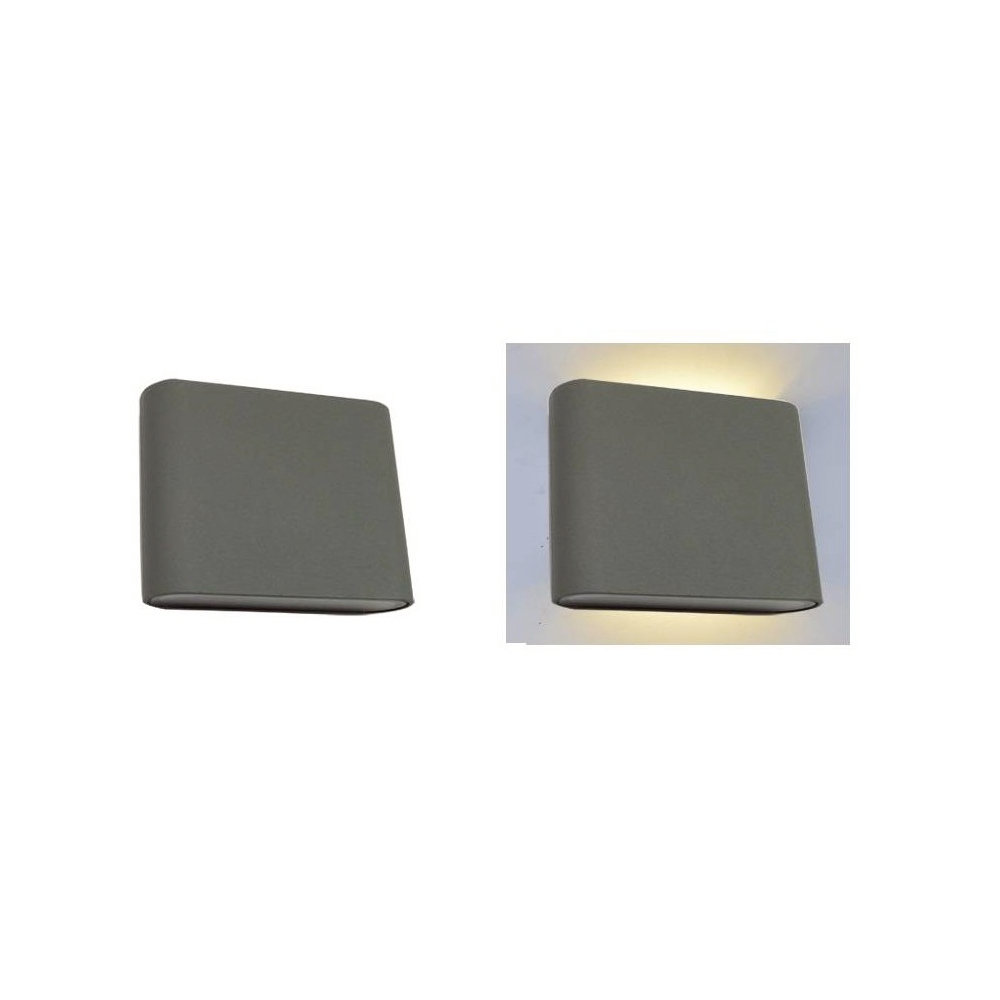 Aplique Exterior Rectangular 2701 Luz neutra