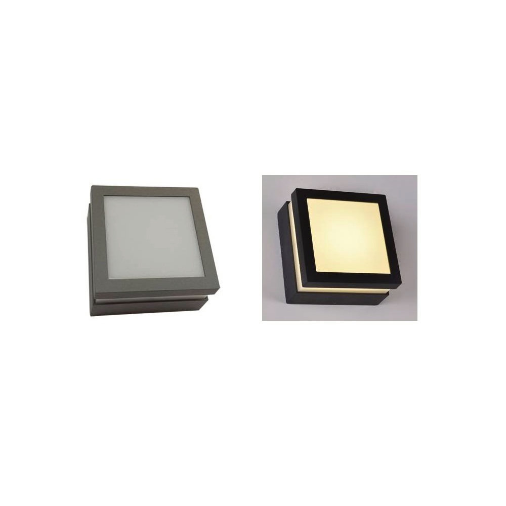 Aplique Exterior Cuadrado 2305 Luz neutra