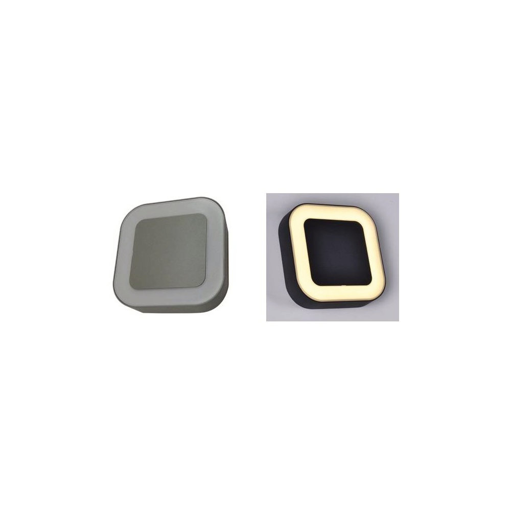 Aplique Exterior Cuadrado 2806 12W Luz neutra