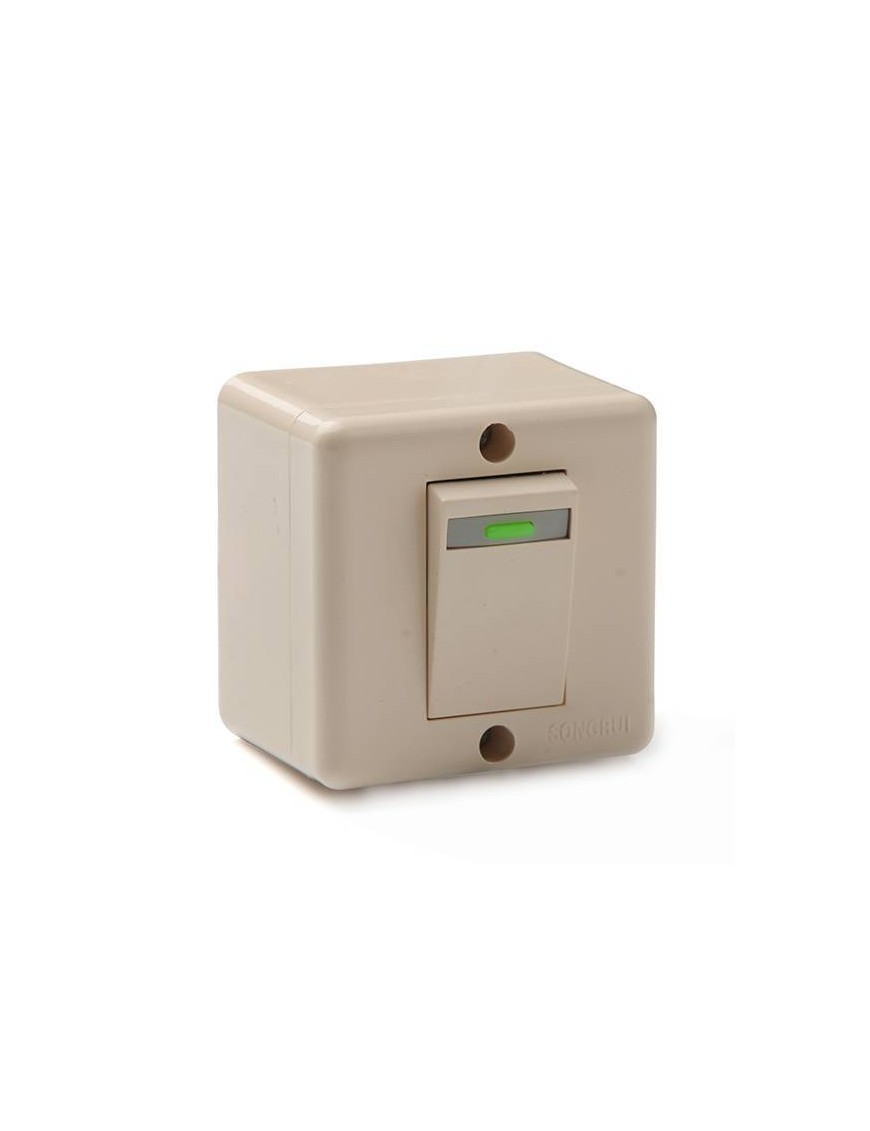 Interruptor Simple Superficie Blanco