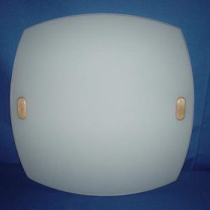 Plafón 2934 Semi Cuadrado Cristal