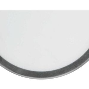 Aplique 3472W1 Semi Redondo Cristal Borde Negro