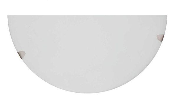 Aplique 3472W1 Semi Redondo Cristal Blanco