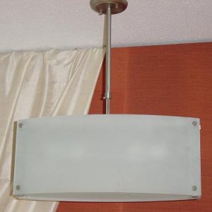 Lámpara Colgante 6035-4 Rectangular Cristal 60W Bombilla E27