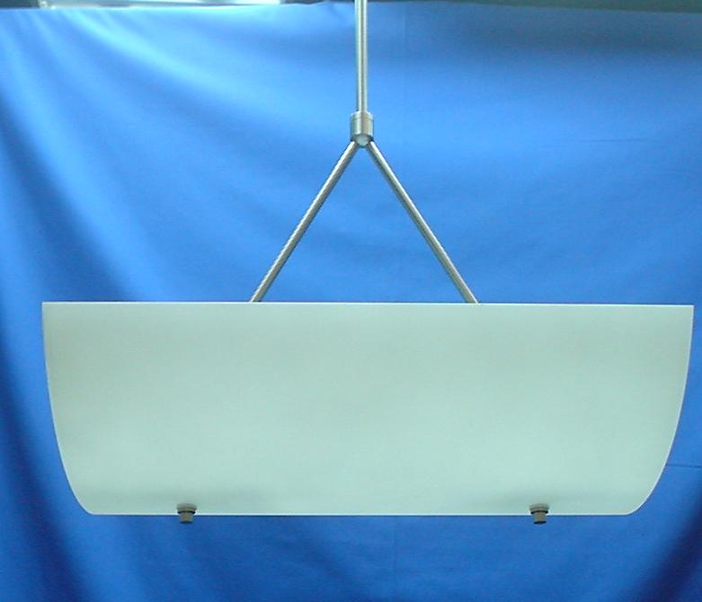 Lámpara Colgante 055-2 Rectangular Cristal Bombilla G9