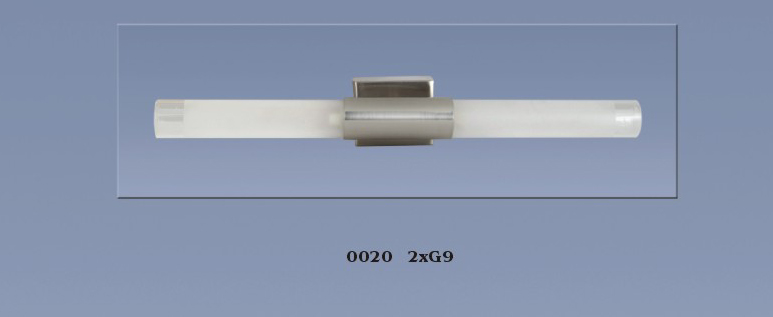 Aplique 0020 Rectangular Cristal Bombilla G9