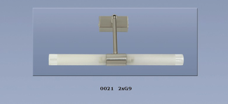 Aplique 0021 Rectangular Cristal Bombilla G9