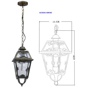 Aplique Exterior Colgante 2026-A