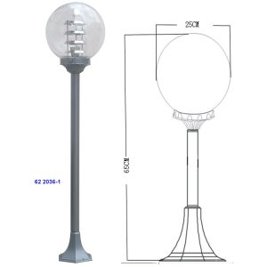 Farola Jardín 20236-1 Medida