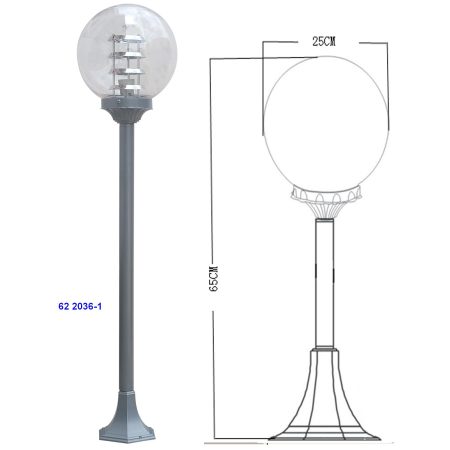 Farola Jardín 20236-1 Medida