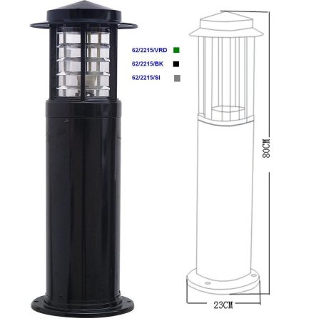 Baliza Redonda 2215-BK Medida