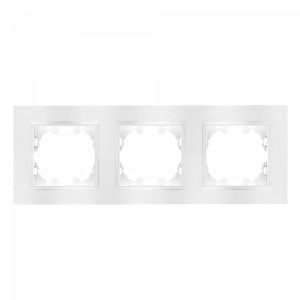 Aro Marco para Empotrar 3 Enchufes e Interruptores